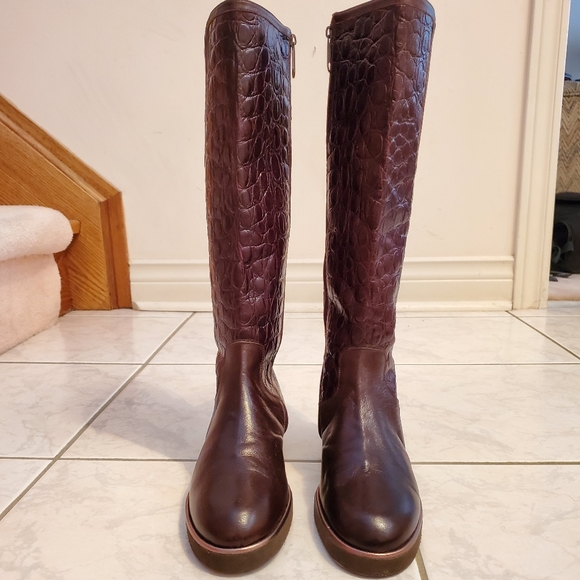 Vintage mahogany boots - Picture 1 of 5